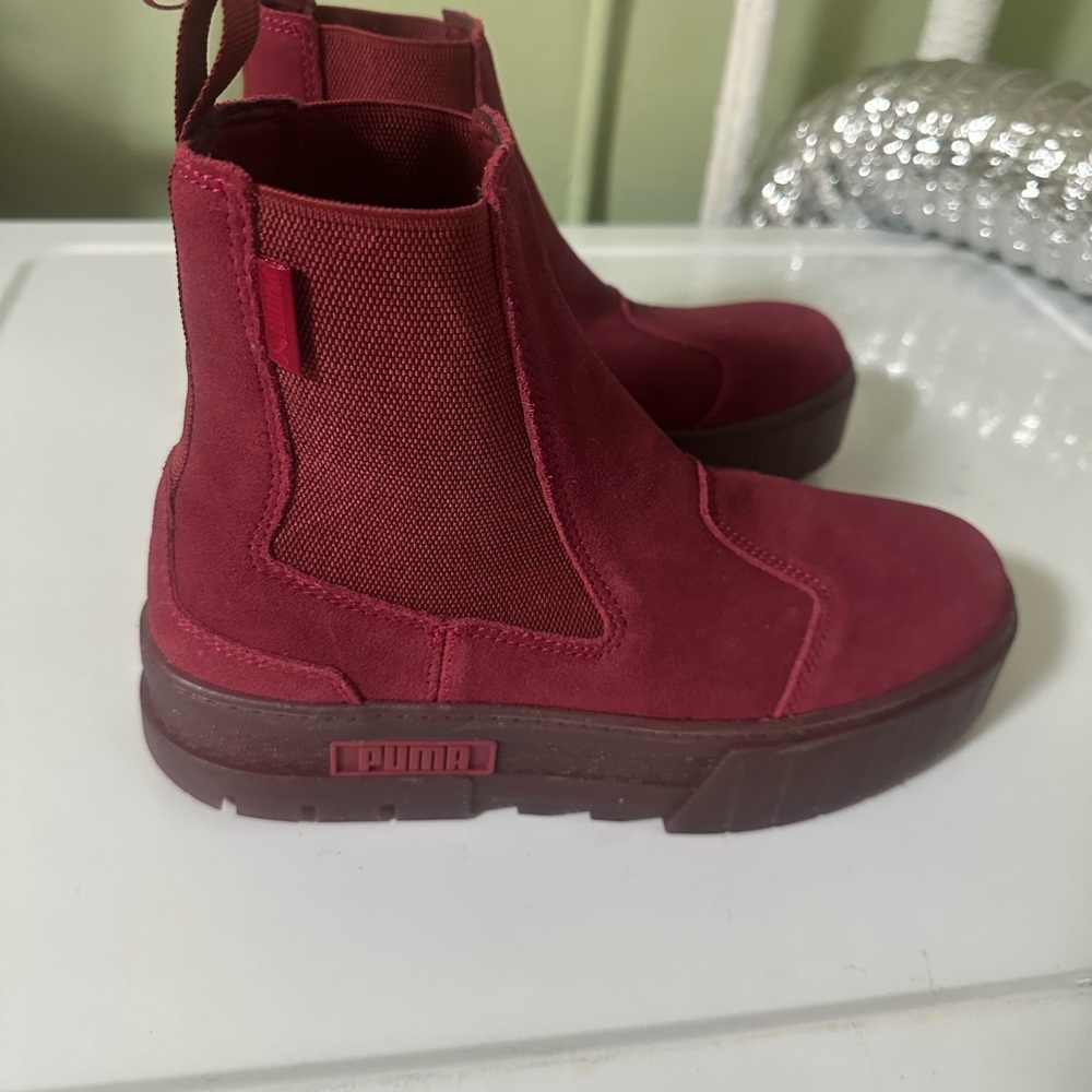 Puma Burgundy Ankle Boots